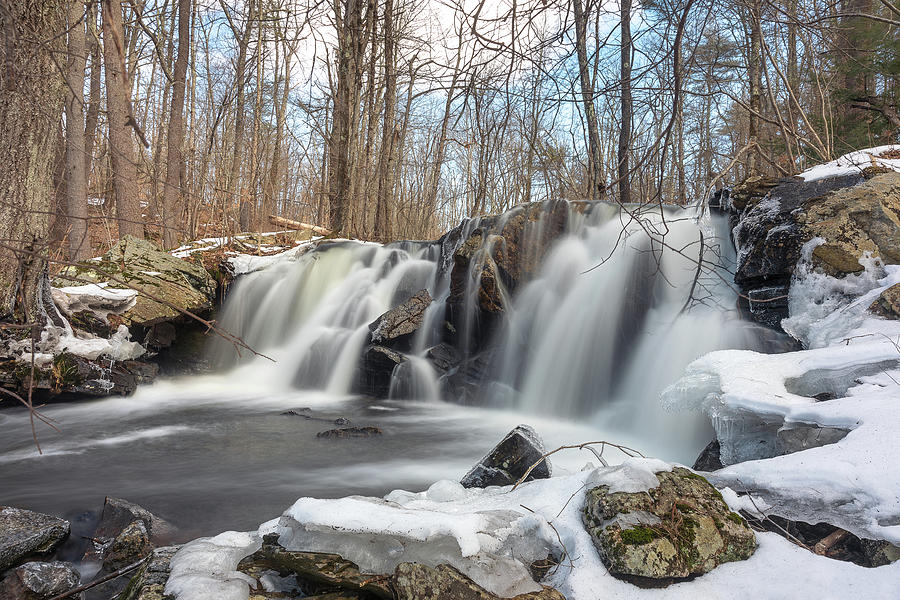 The Secret Waterfall - thawing Photograph by Brian Hale