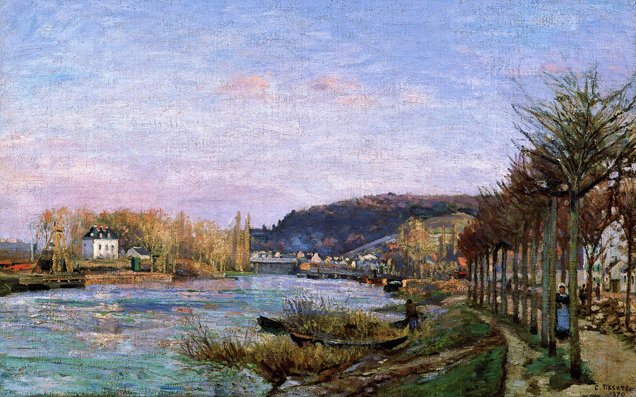 The Seine at Bougival - Digital Remastered Edition Painting by Camille ...