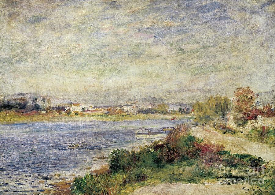 The Seine In Argenteuil By Pierre Auguste Renoir, 1873 Painting by Pierre-auguste Renoir