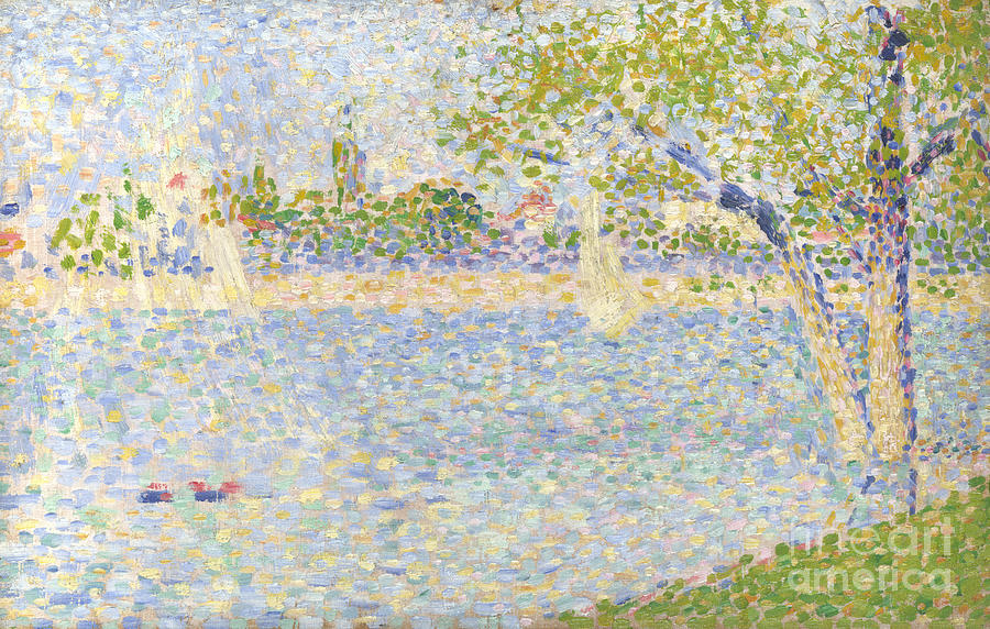 Impressionism Drawing - The Seine Seen From La Grande Jatte by Heritage Images