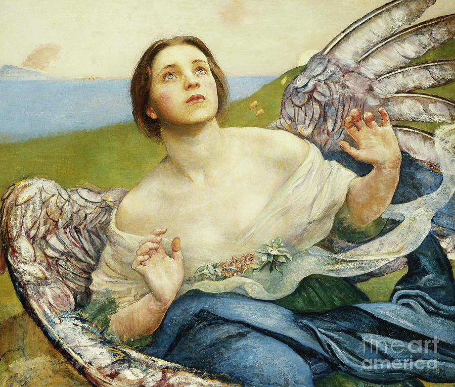 The Sense Of Sight, 1898 Oil On Canvas By Annie Louisa Swynnerton Painting by Annie Louisa Swynnerton