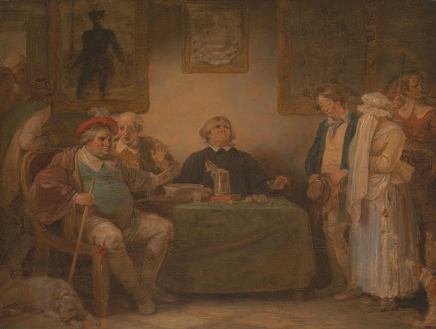The Seven Ages of Man - The Justice, As You Like It Painting by Robert Smirke