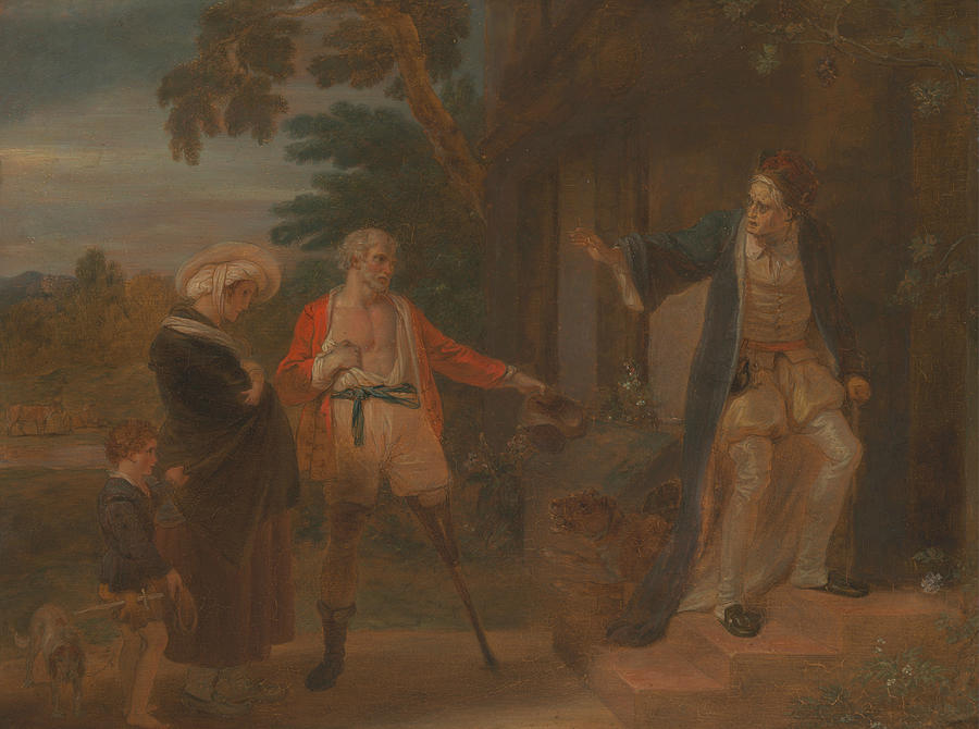 The Seven Ages of Man - The Pantaloon, As You Like It Painting by Robert Smirke