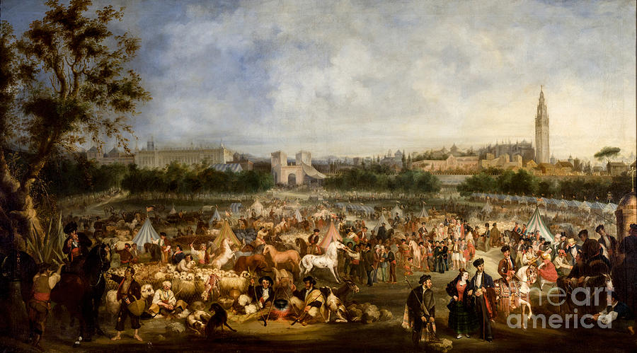 The Seville Fair Drawing by Heritage Images