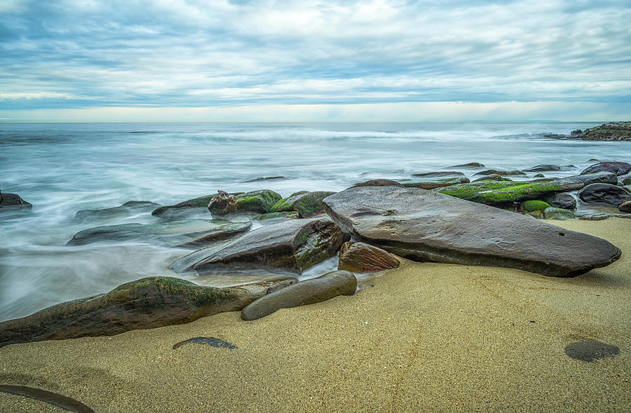 Seascape Photograph - The Shape Of Rock by Joseph S Giacalone