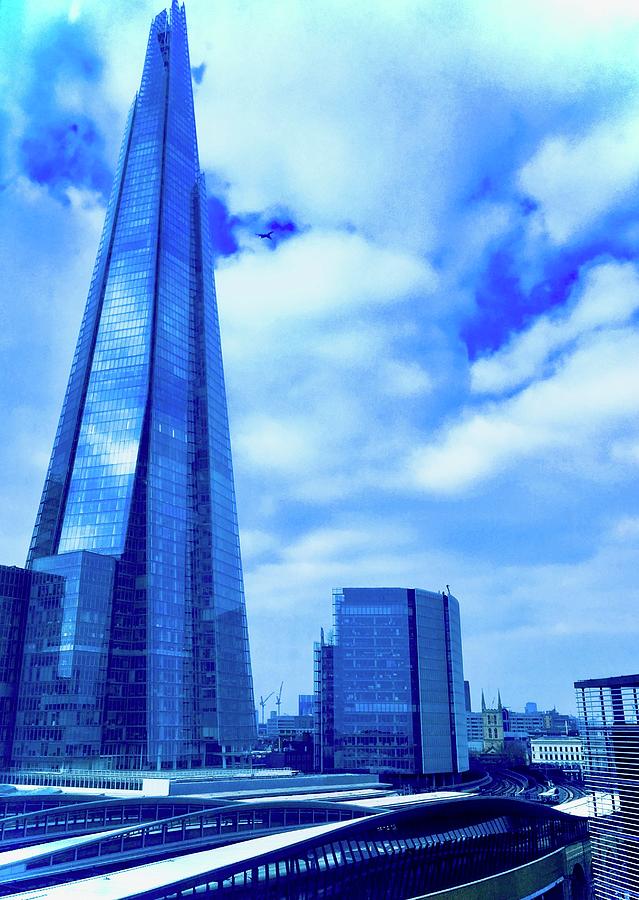 The Shard in Blue Photograph by Debra Grace Addison