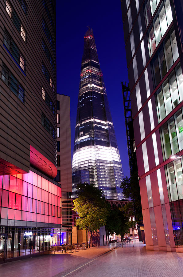 The Shard Skyscraper At Night, Central Photograph by Dynasoar