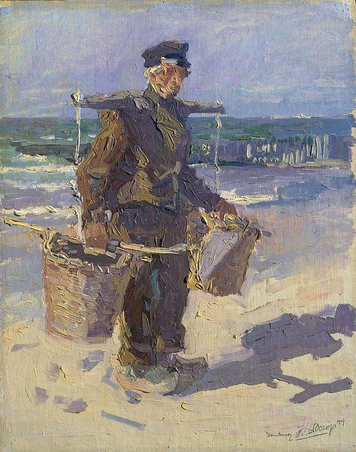 The shell fisherman. Painting by Jan Toorop -1858-1928-
