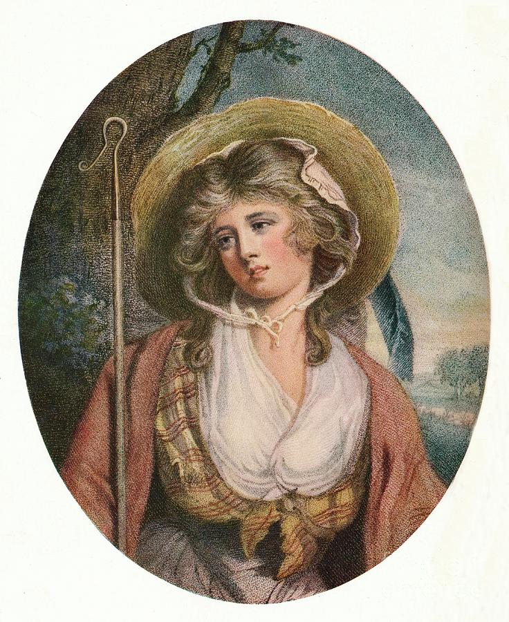 The Shepherdess, 1787 Drawing by Print Collector