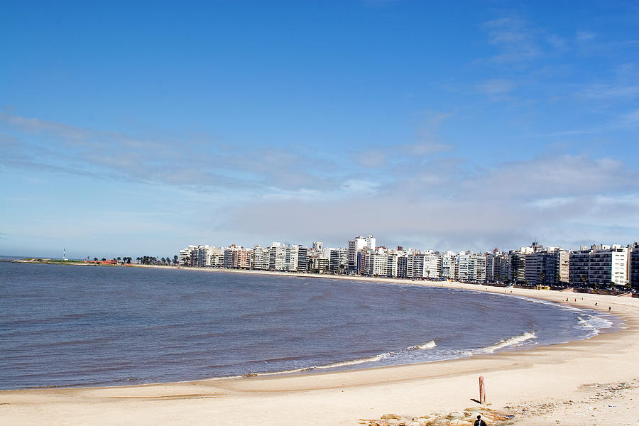 The Shore And Skyline Of Montevideo Photograph by Blowbackphoto