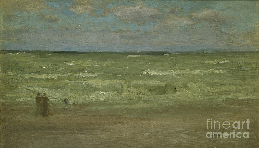 The Shore, Pourville, 19th Century Painting by James McNeill Whistler