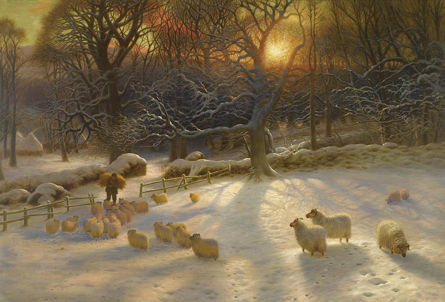 Joseph Farquharson Painting - The Shortening Winter Day Is A Near A Close by Restored Vintage Shop