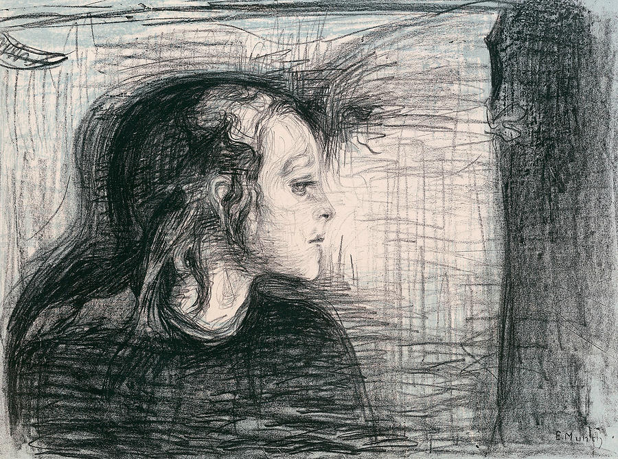 The Sick Child I Relief by Edvard Munch