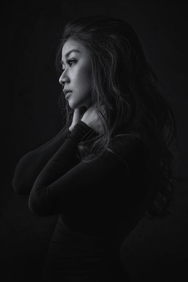 Black And White Photograph - The Side Of You by Heru Sungkono