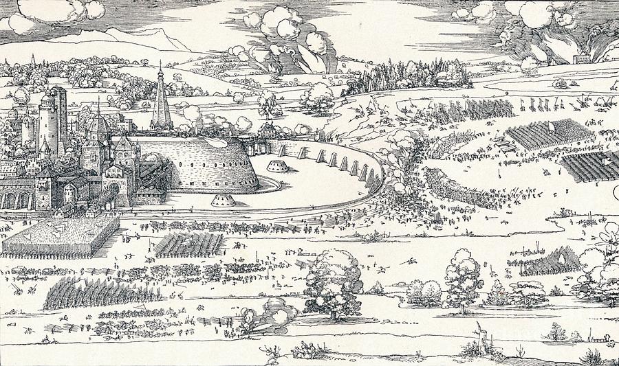 The Siege Of A Fortress I, 1527 1906 Drawing by Print Collector