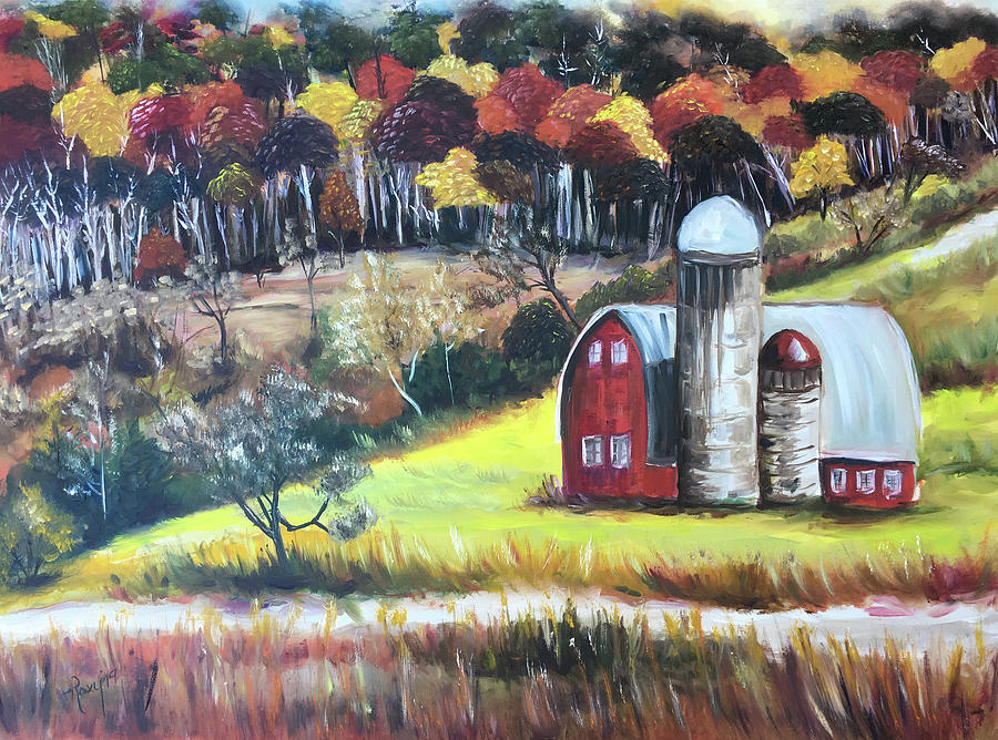 The Silos Painting by Roxy Rich