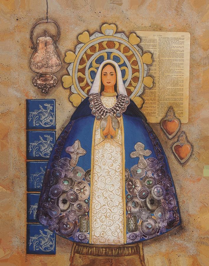 The Silver Madonna Mixed Media by Candy Mayer