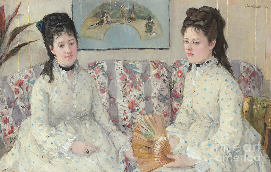 The Sisters, 1869 Painting by Berthe Morisot