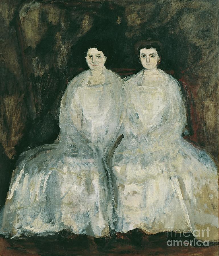 The Sisters Karoline And Pauline Fey Drawing by Heritage Images