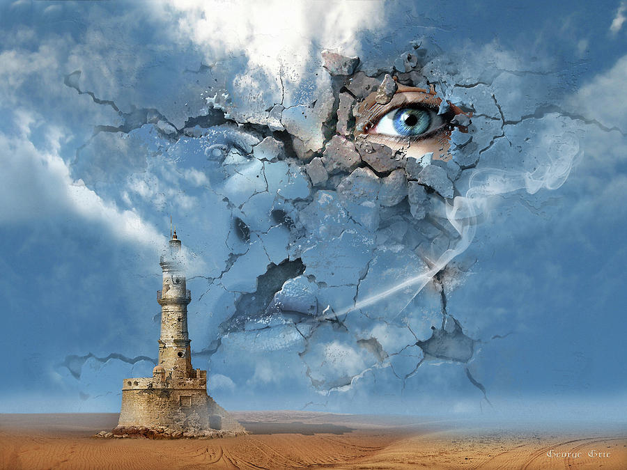 The Sky is the Limit or False Illusions and Imagination Duplicity Digital Art by George Grie