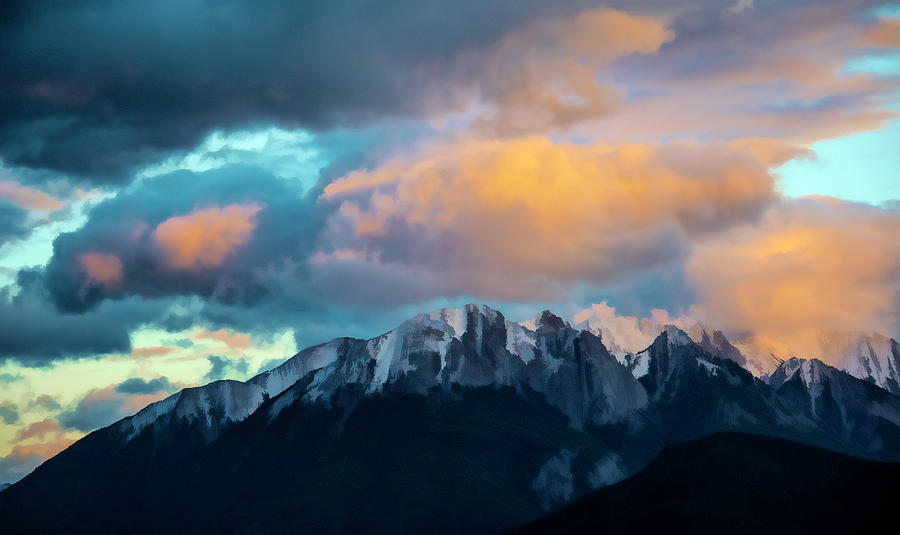 The Sky overpowers the mountain. Photograph by Minnetta Heidbrink ...