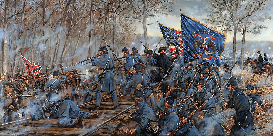 The Slaughter Pen Farm - Battle of Fredericksburg, Virginia Painting by ...