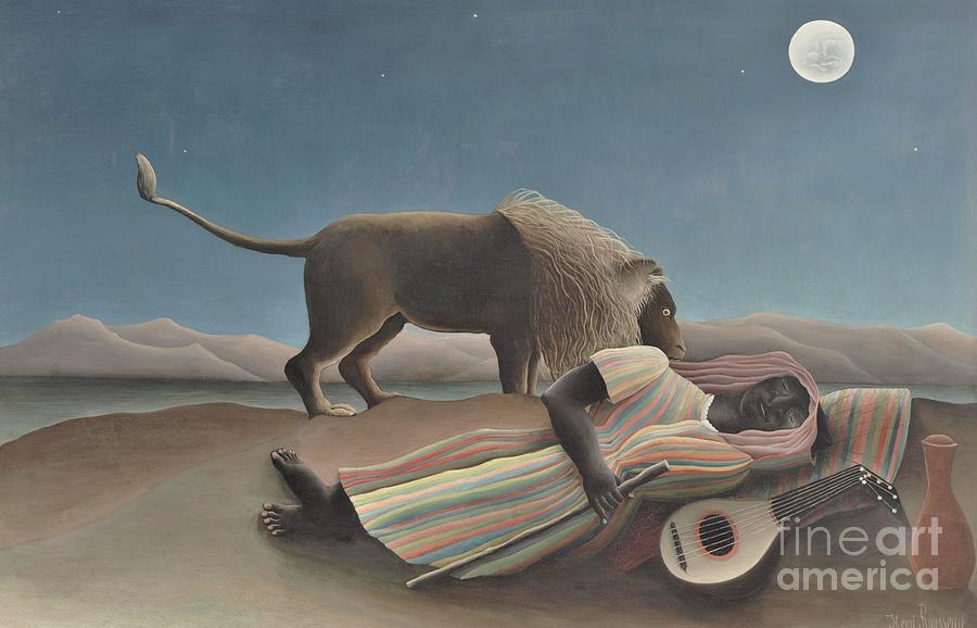 the sleeping gypsy painting