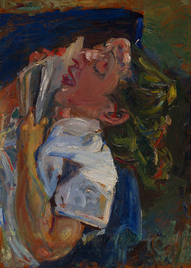 Portrait Painting - The Sleeping Reader - Madeleine Castaing by Chaim Soutine