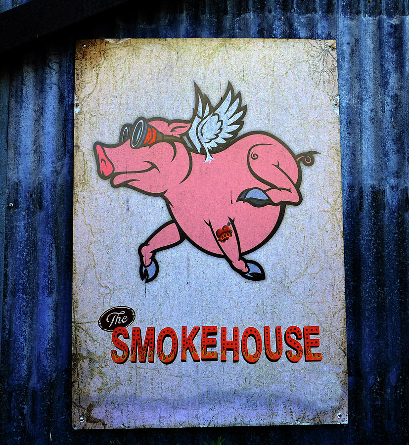 The Smokehouse flying pig Photograph by David Lee Thompson