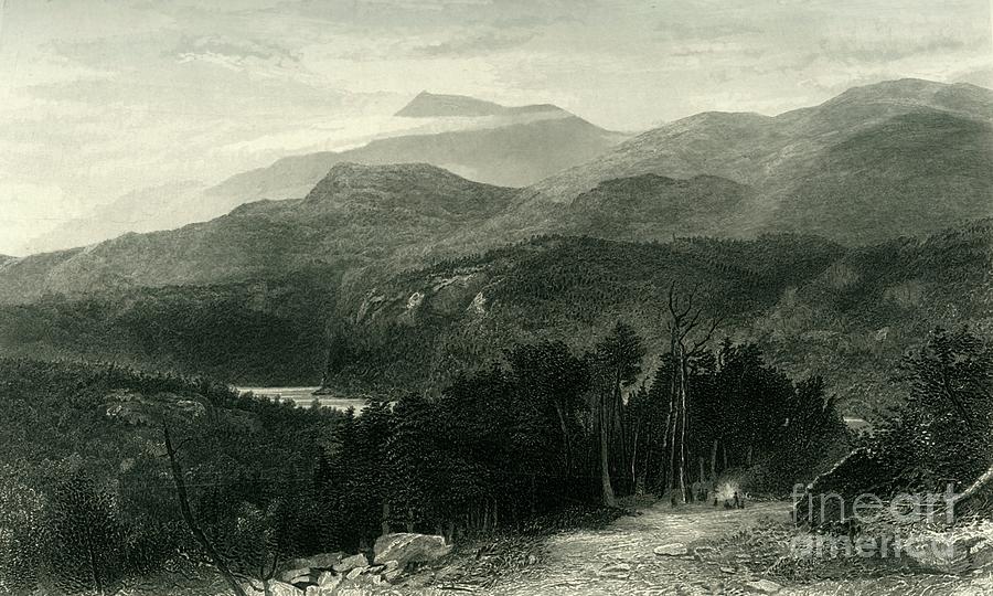 The Smoky Mountains Drawing by Print Collector