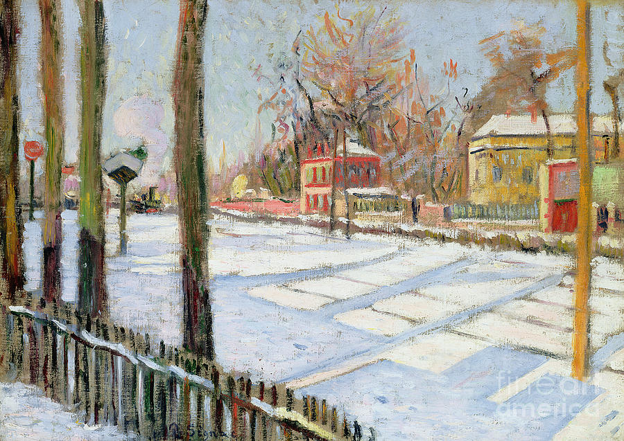 The Snow, Bois, 1886 Painting by Paul Signac