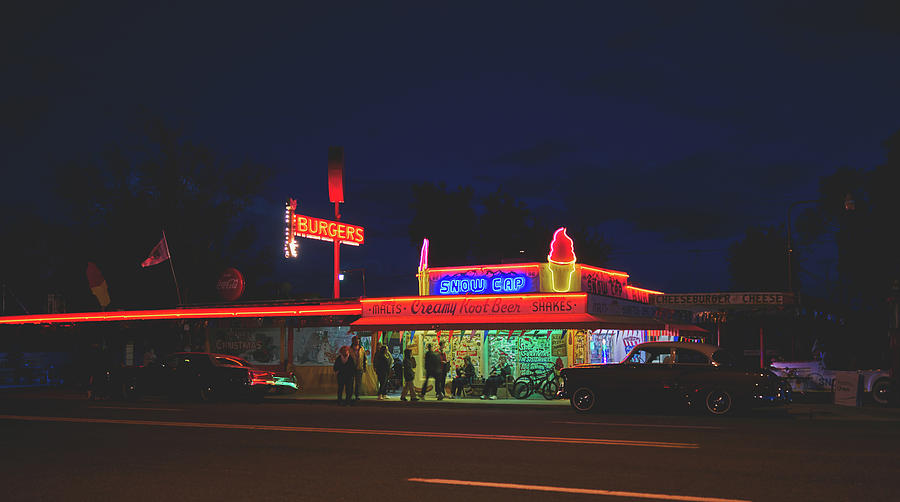 the snow cap diner - Seligman, Arizona Photograph by Mountain Dreams ...