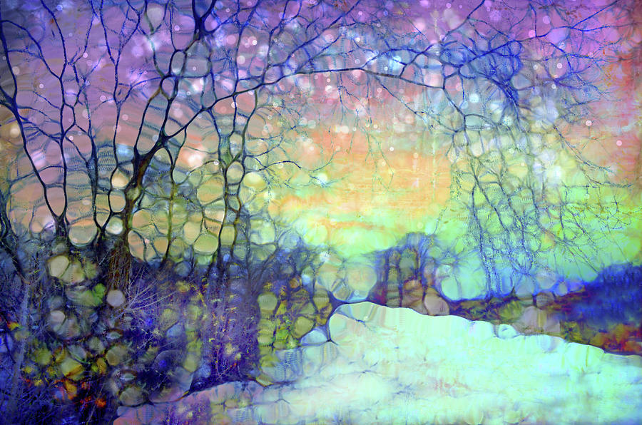 The Snow Falls Like Shreds of Heaven from a Shattered Sky Digital Art by Tara Turner