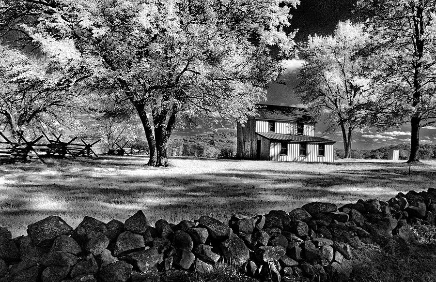 The Snyder Farm - bw Infrared Photograph by Paul W Faust - Impressions of Light