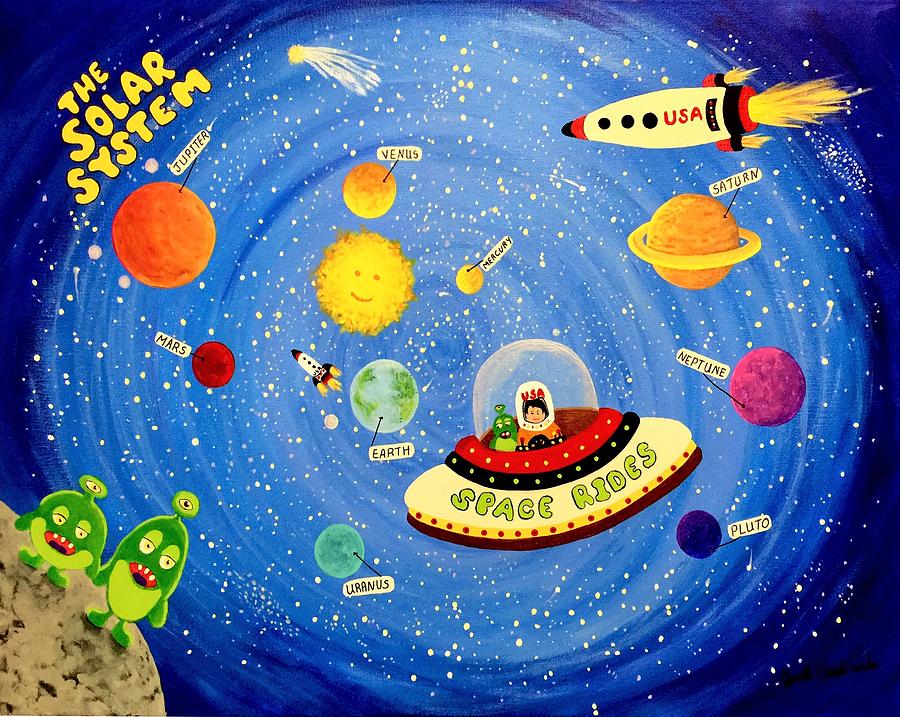 Солнечная система для детей 7 лет. Рисунок на тему космос Солнечная система. Поделка Солнечная система. Плакат Солнечная система своими руками. Solar System Planets for Kids.
