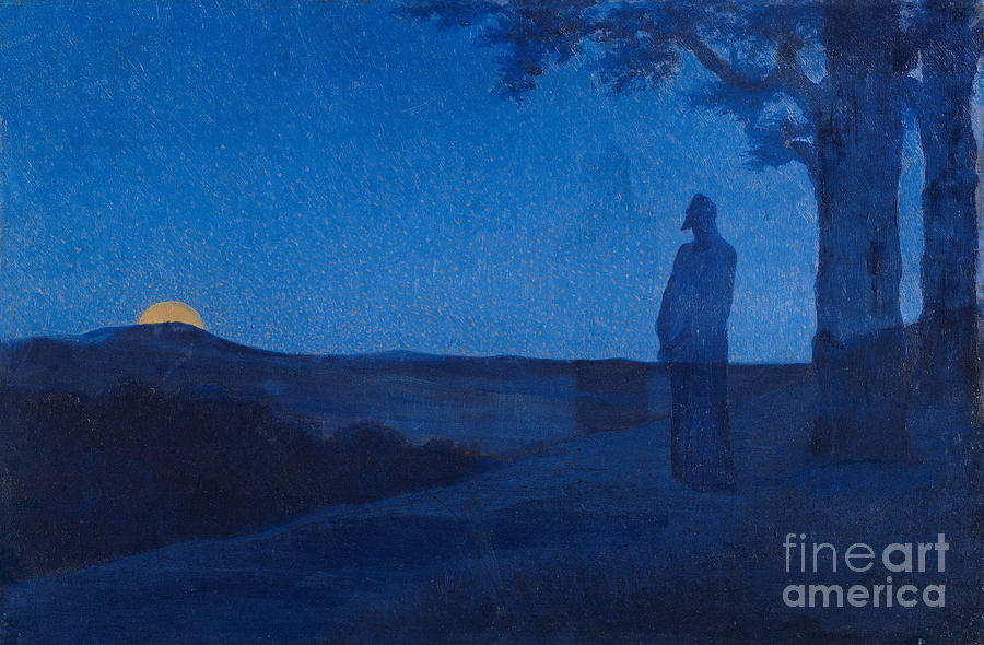 The Solitude Of Christ Drawing by Heritage Images