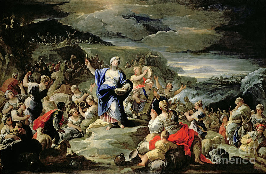 The Song Of Miriam Painting by Luca Giordano - Fine Art America