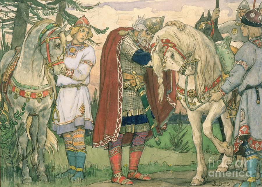 The Song Of Prince Oleg, 1899 Painting By Victor Mikhailovich Vasnetsov 