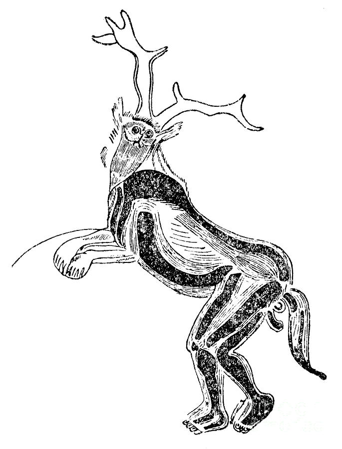 The Sorcerer, Medicine Man, Or Shaman Drawing by Print Collector The Sorcerer, Medicine Man, Or Shaman Drawing by Print Collector