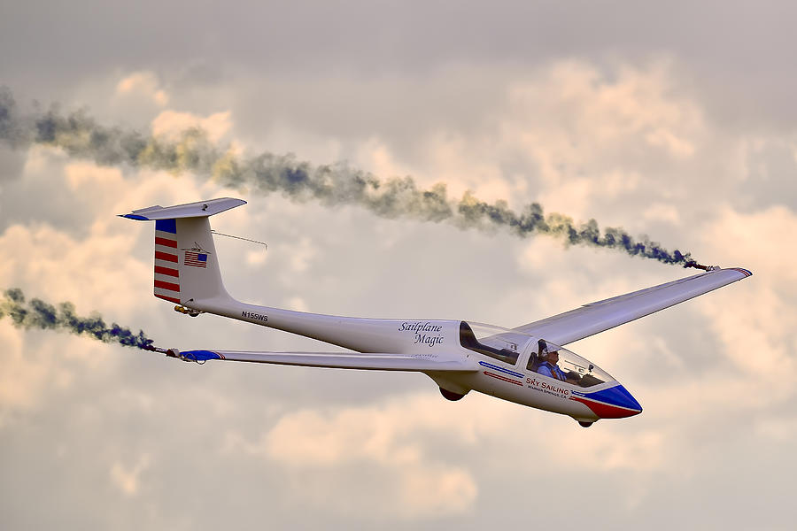 Glider Photograph - The Sound Of Whisper by Andrew J. Lee