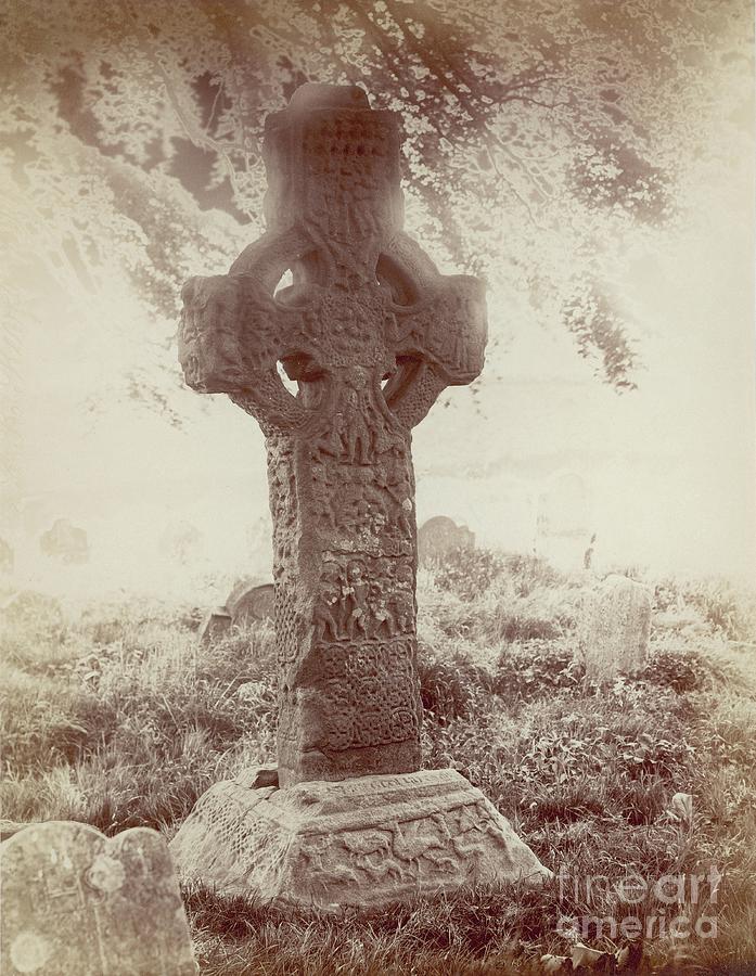 9th Century Photograph - The South High Cross, Kells, Co. Meath, Ireland by Robert French