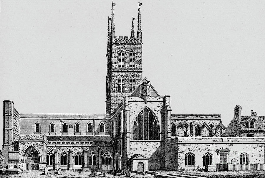 The South Side Of St. Saviours Drawing by Print Collector