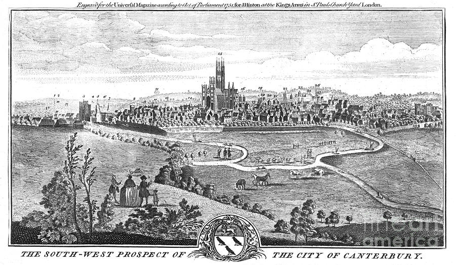 The South-west Prospect Of The City Drawing by Print Collector
