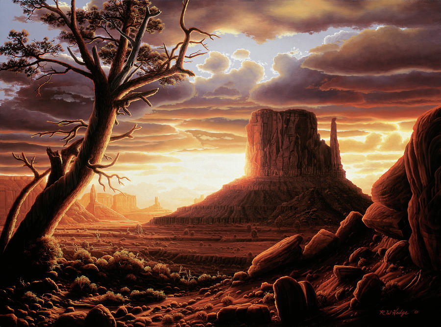 The Southwest Sun Painting by R W Hedge