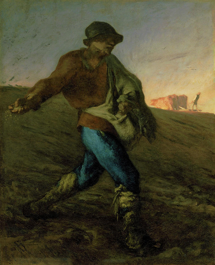 Jean Francois Millet Painting - The Sower - Digital Remastered Edition by Jean-Francois Millet