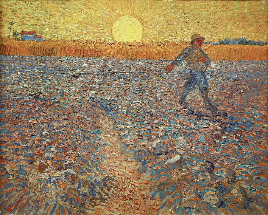 The sower. Oil on canvas. Painting by Vincent van Gogh -1853-1890-