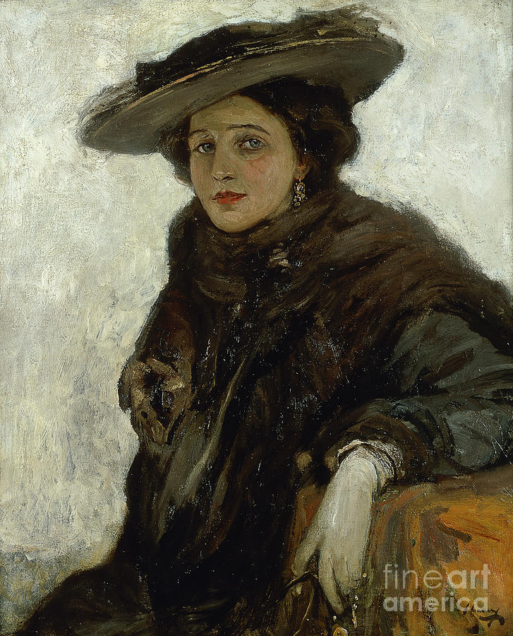 The Spanish Hat Or Mrs Gerard Chowne Painting by John Lavery
