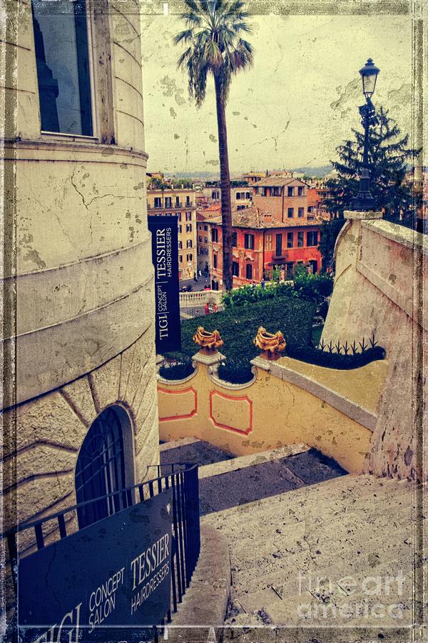 Spanish Steps Photograph - The Spanish Side Steps by Mary Machare Spanish Steps Photograph - The Spanish Side Steps by Mary Machare