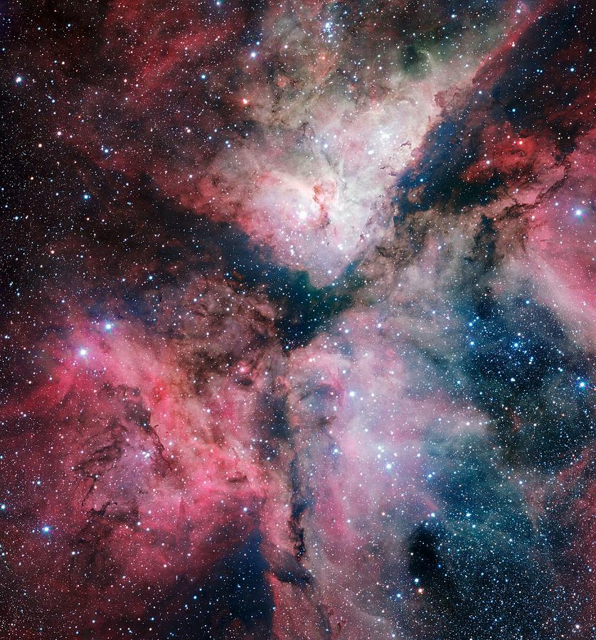 The spectacular star-forming Carina Nebula by the ESO VLT Survey Telescope Painting by Celestial Images