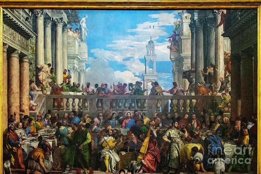 The Spectacular Wedding at Cana Paolo Veronese Louvre Paris France Photograph by Wayne Moran